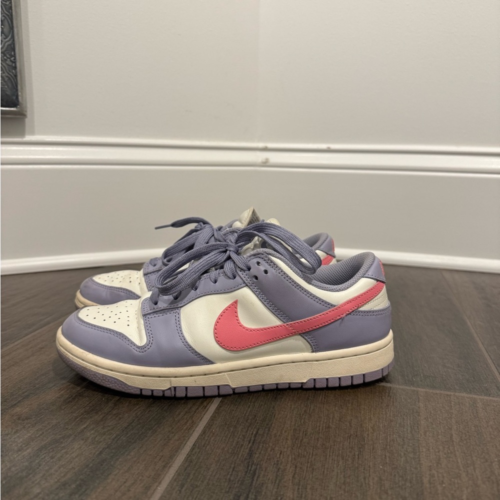 Nike Purple and Pink Sneakers Classic Low-Top Design